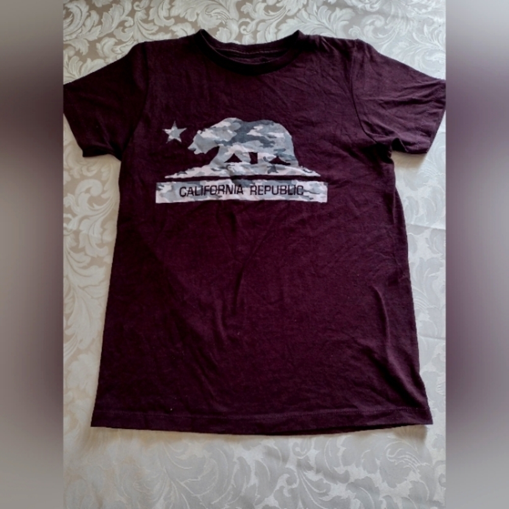 Ocean Current Boys Maroon T-Shirt